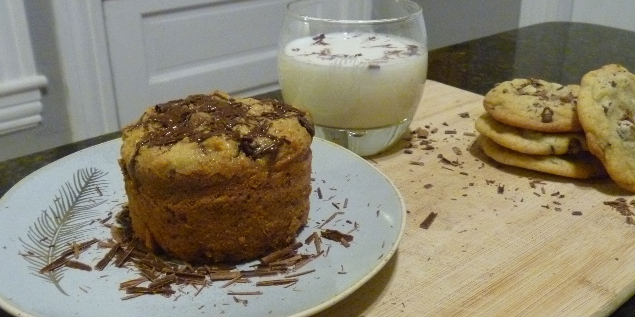Chocolate Chip Cookie Bread Pudding